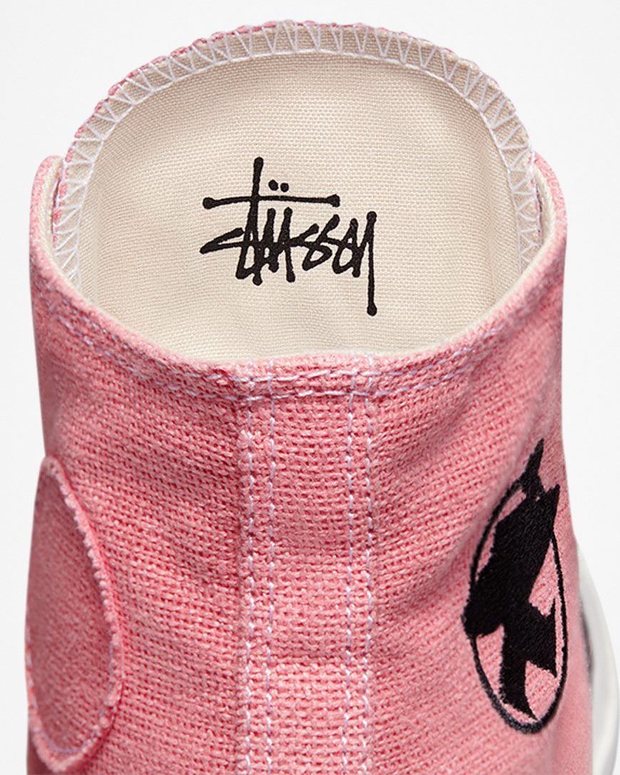 Dámské Boty Vysoké Converse x Stüssy Chuck 70 Fialové Černé | CZ THB3190